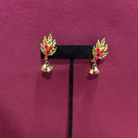 HOLIDAY🎄🎄ART Arthur Pepper Pinecone Berries BROOCH/EARRINGS SET - Picture 3 of 12